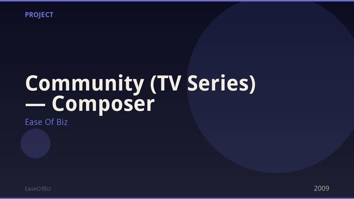 Community (TV Series) — Composer