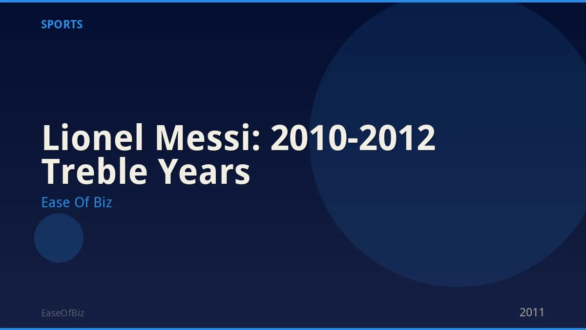 Lionel Messi: 2010-2012 Treble Years