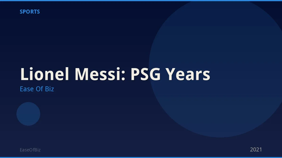 Lionel Messi: PSG Years