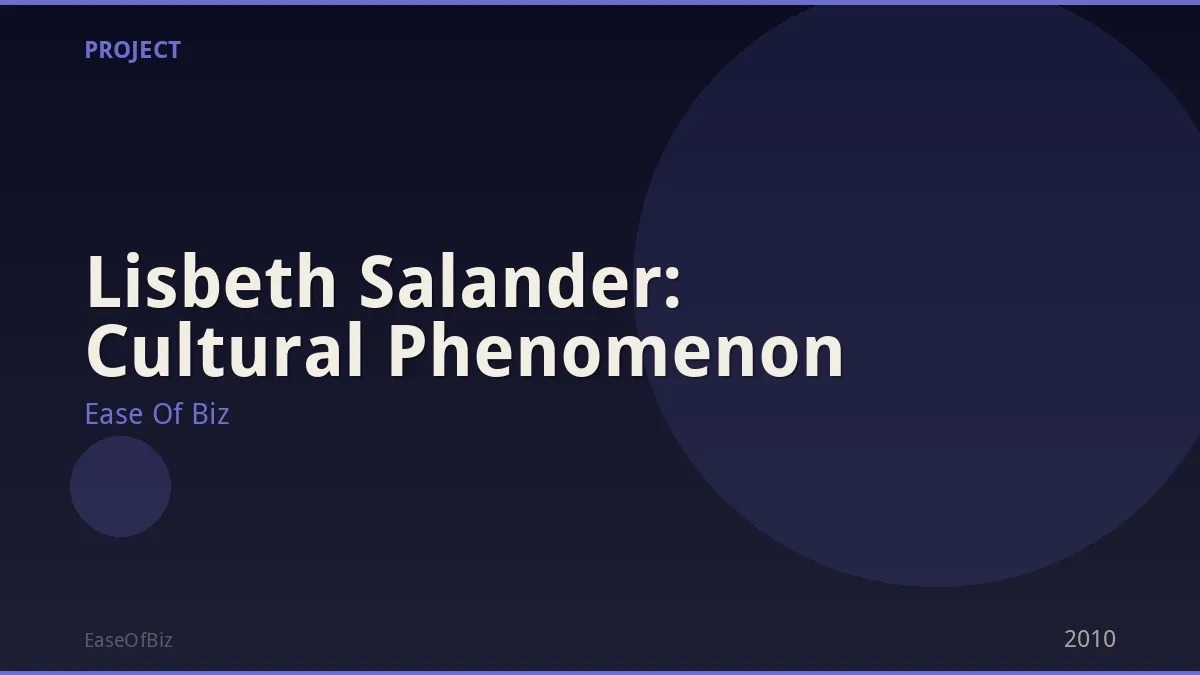 Lisbeth Salander: Cultural Phenomenon