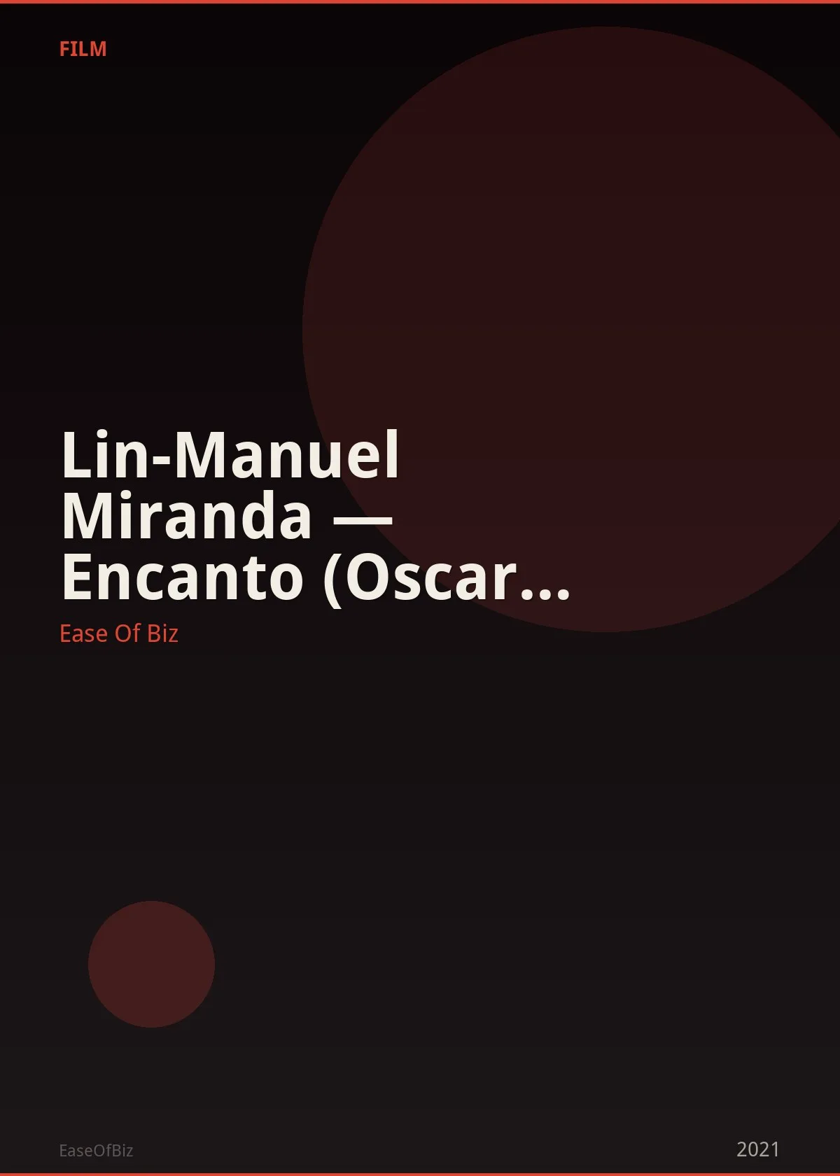 Lin-Manuel Miranda — Encanto (Oscar Best Song)