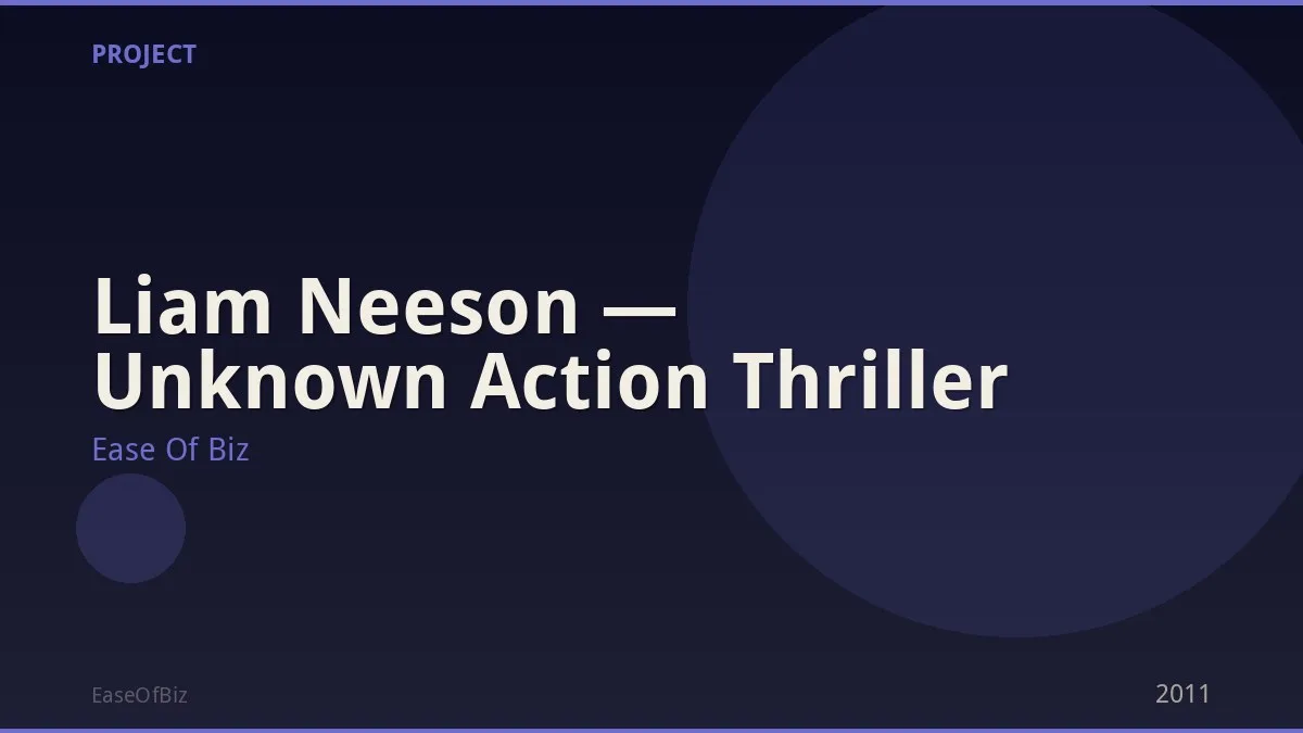 Liam Neeson — Unknown Action Thriller