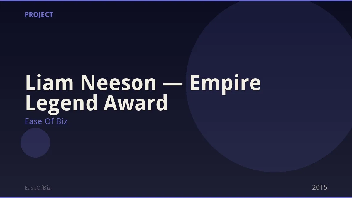 Liam Neeson — Empire Legend Award
