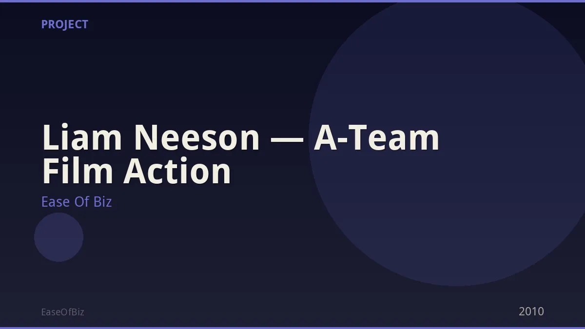 Liam Neeson — A-Team Film Action