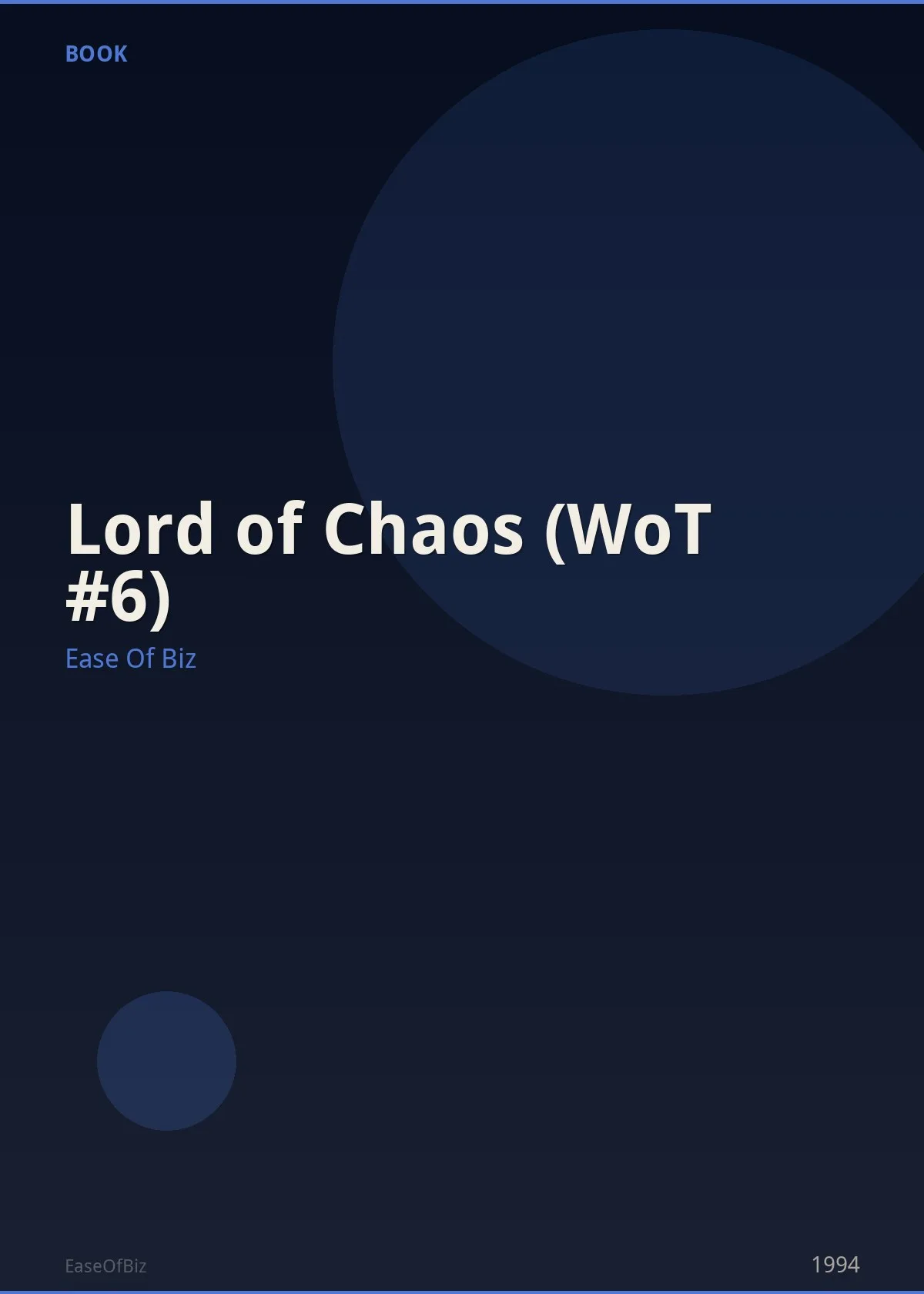 Lord of Chaos (WoT #6)