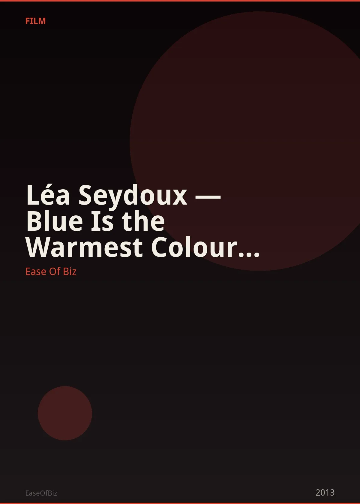 Léa Seydoux — Blue Is the Warmest Colour (Palme d'Or)