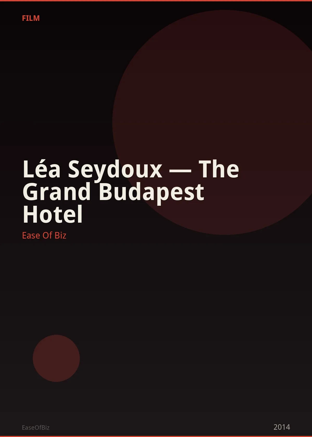 Léa Seydoux — The Grand Budapest Hotel