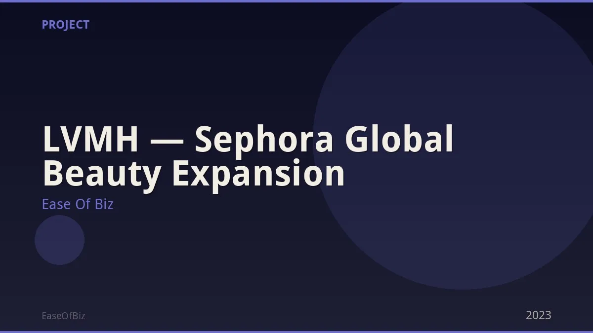 LVMH — Sephora Global Beauty Expansion