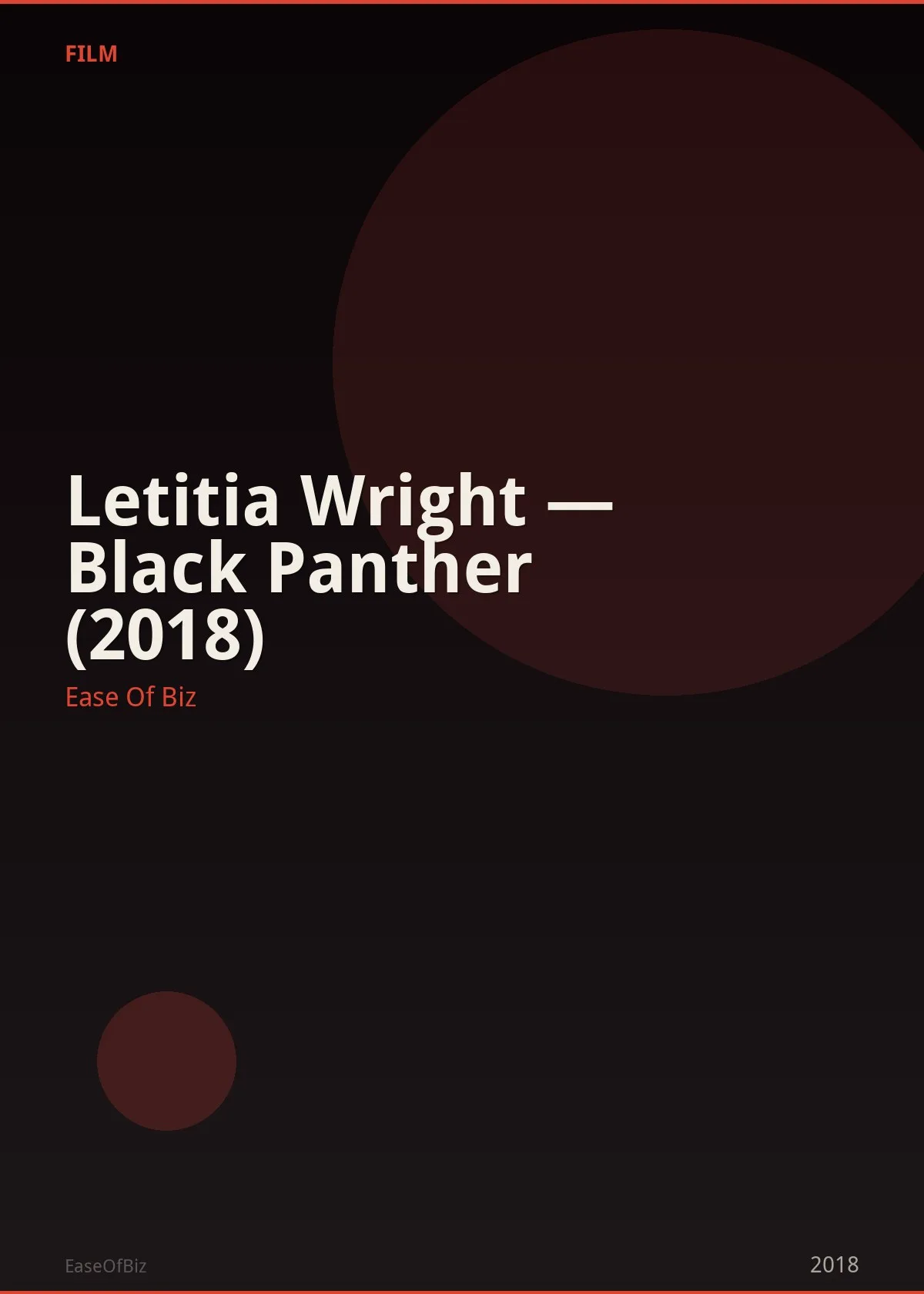 Letitia Wright — Black Panther (2018)