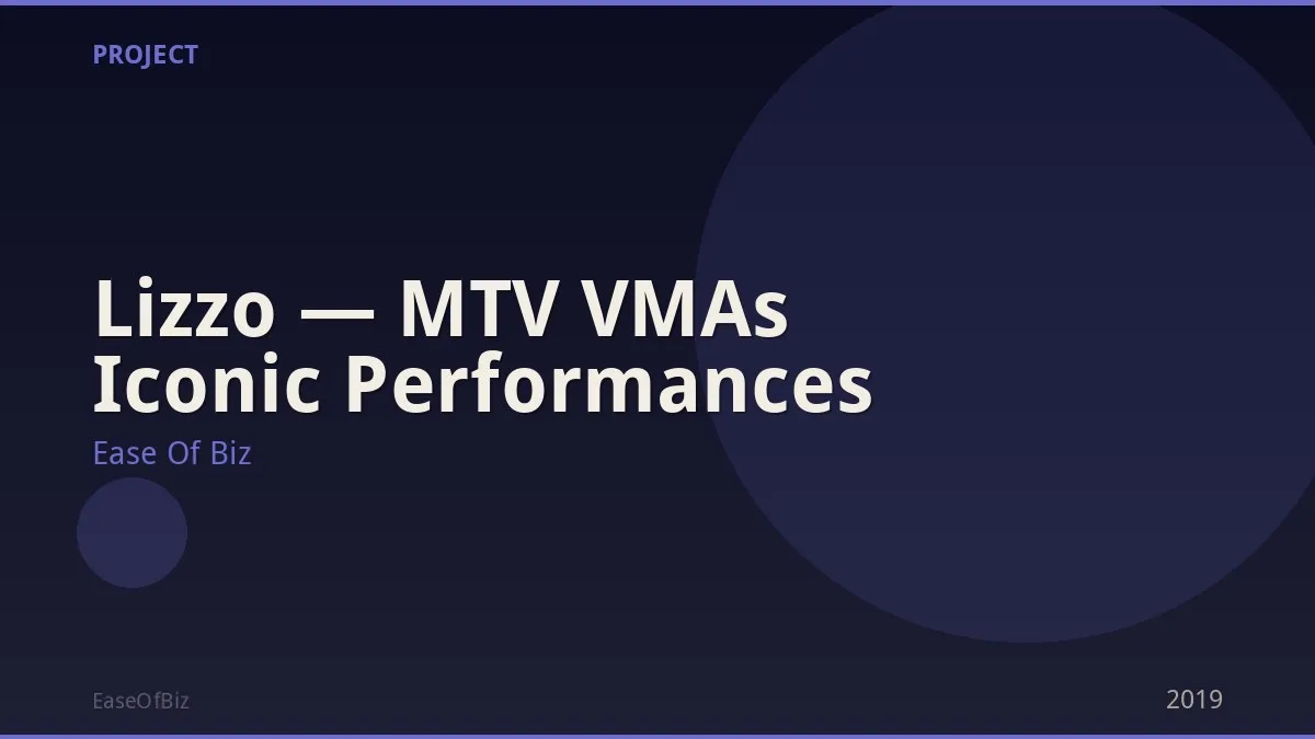 Lizzo — MTV VMAs Iconic Performances