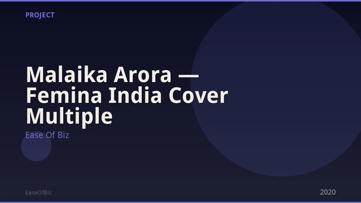 Malaika Arora — Femina India Cover Multiple