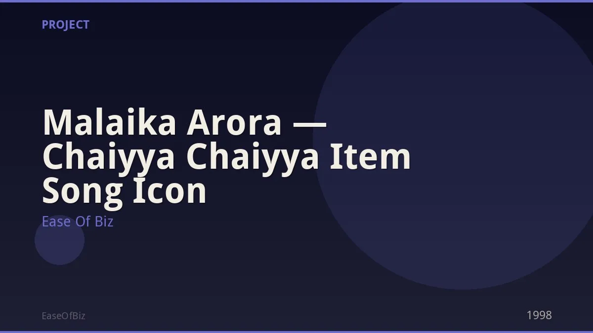 Malaika Arora — Chaiyya Chaiyya Item Song Icon