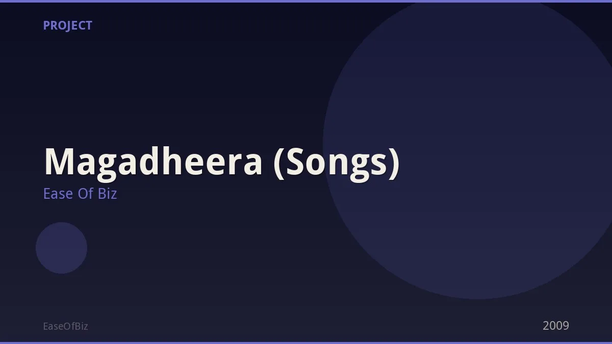 Magadheera (Songs)