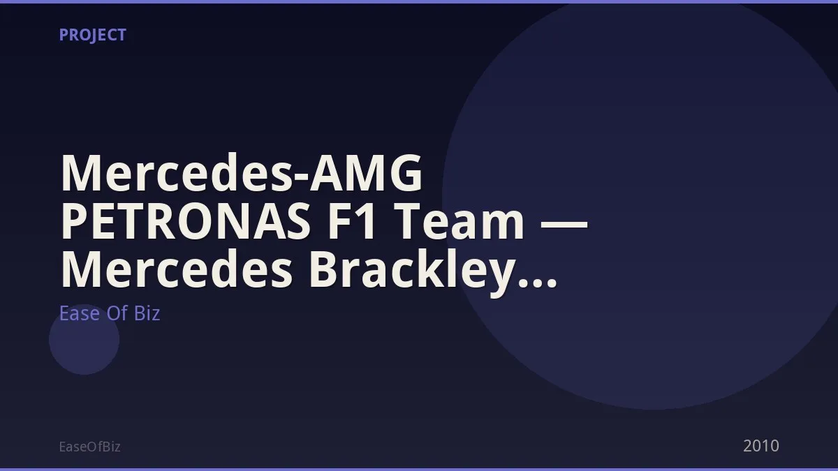 Mercedes-AMG PETRONAS F1 Team — Mercedes Brackley Factory HQ