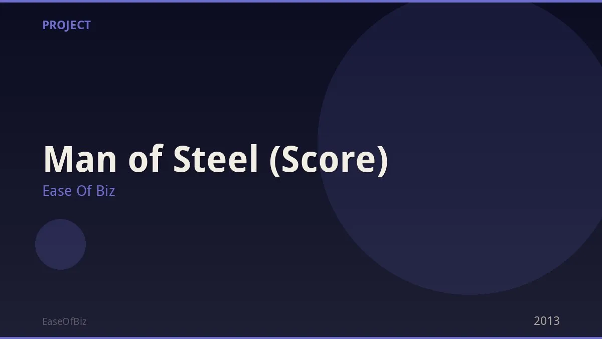 Man of Steel (Score)