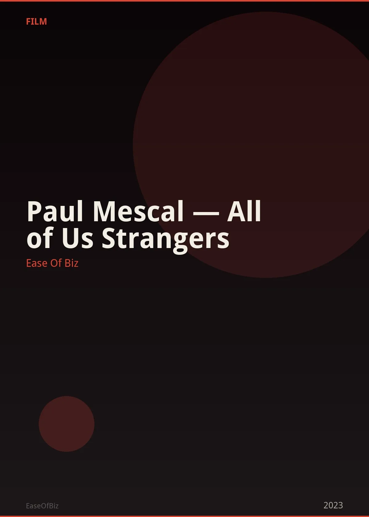 Paul Mescal — All of Us Strangers