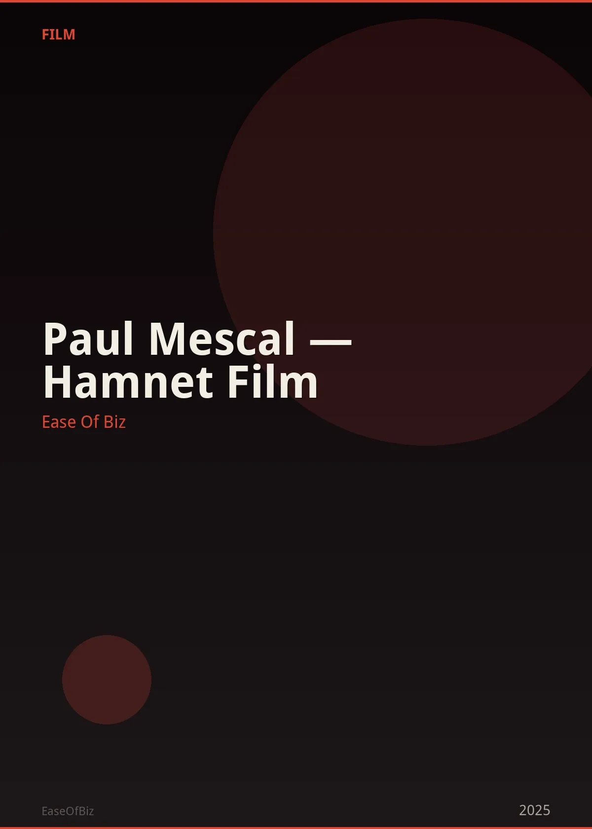 Paul Mescal — Hamnet Film