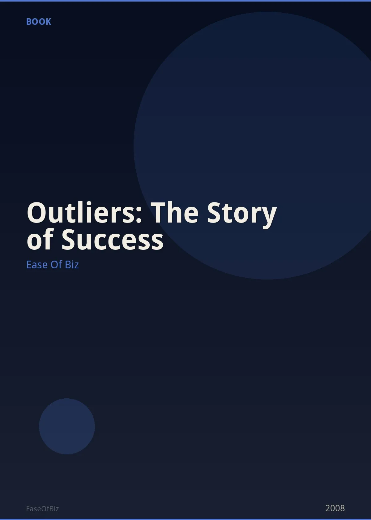 Outliers: The Story of Success