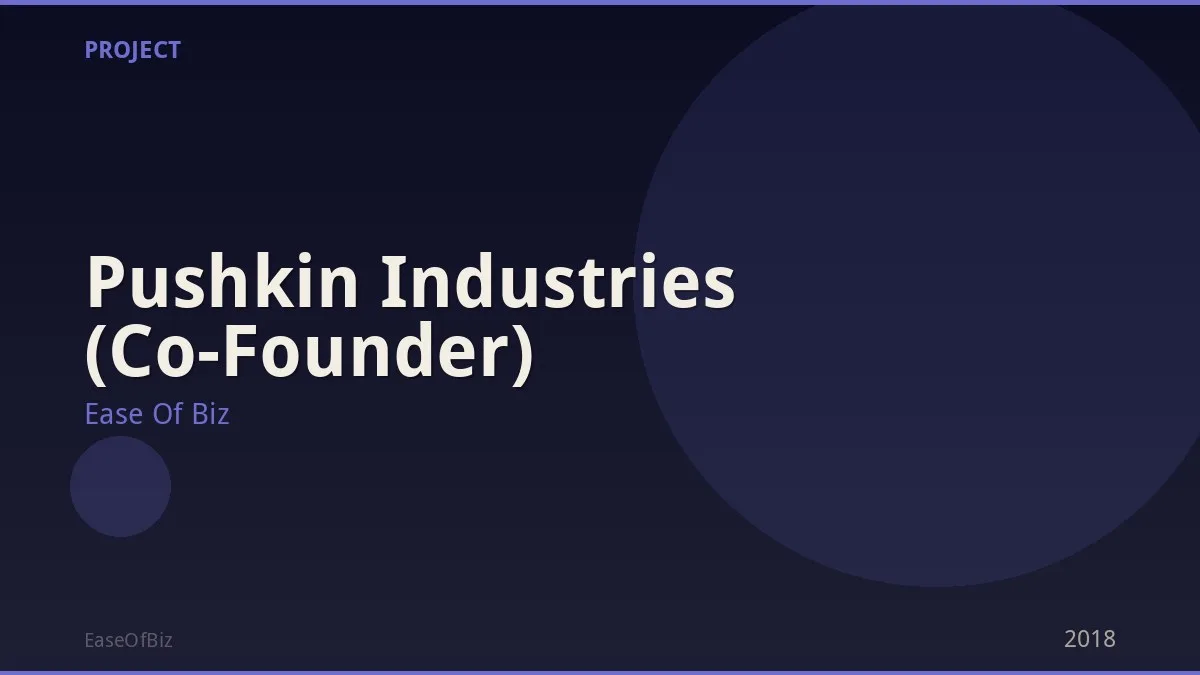 Pushkin Industries (Co-Founder)