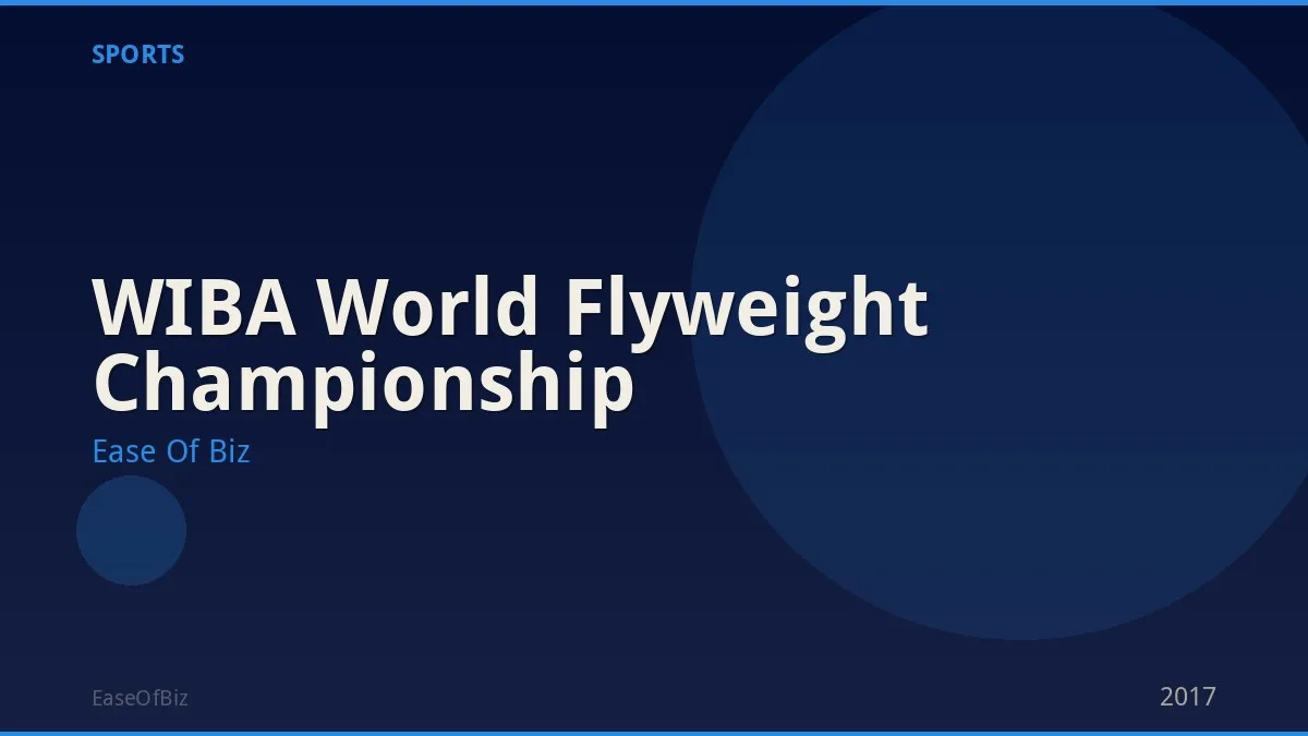 WIBA World Flyweight Championship