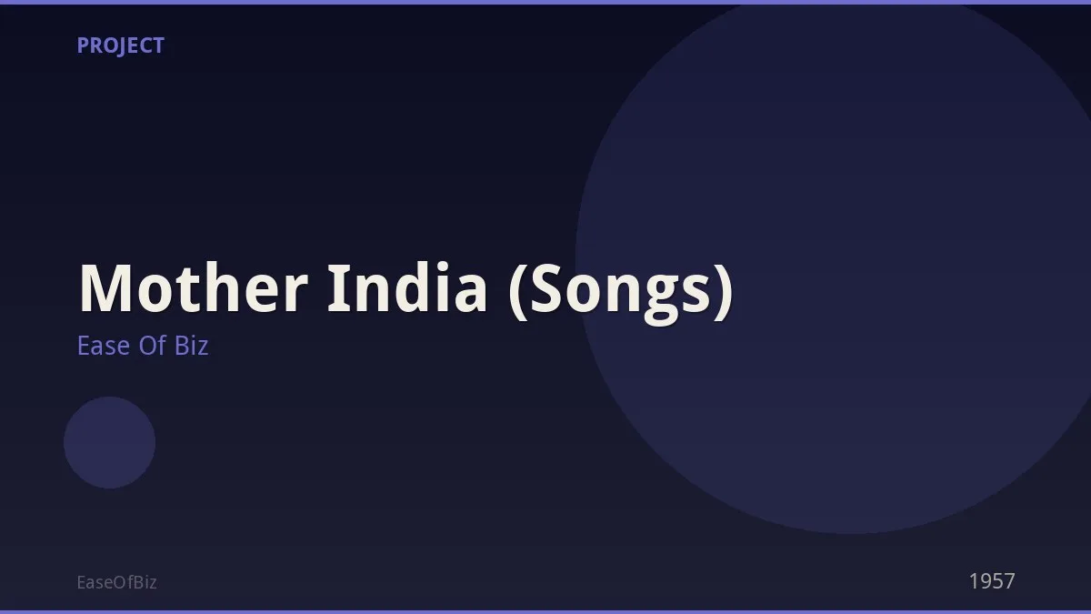 Mother India (Songs)