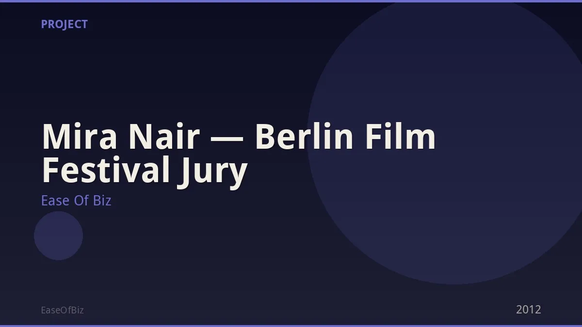 Mira Nair — Berlin Film Festival Jury
