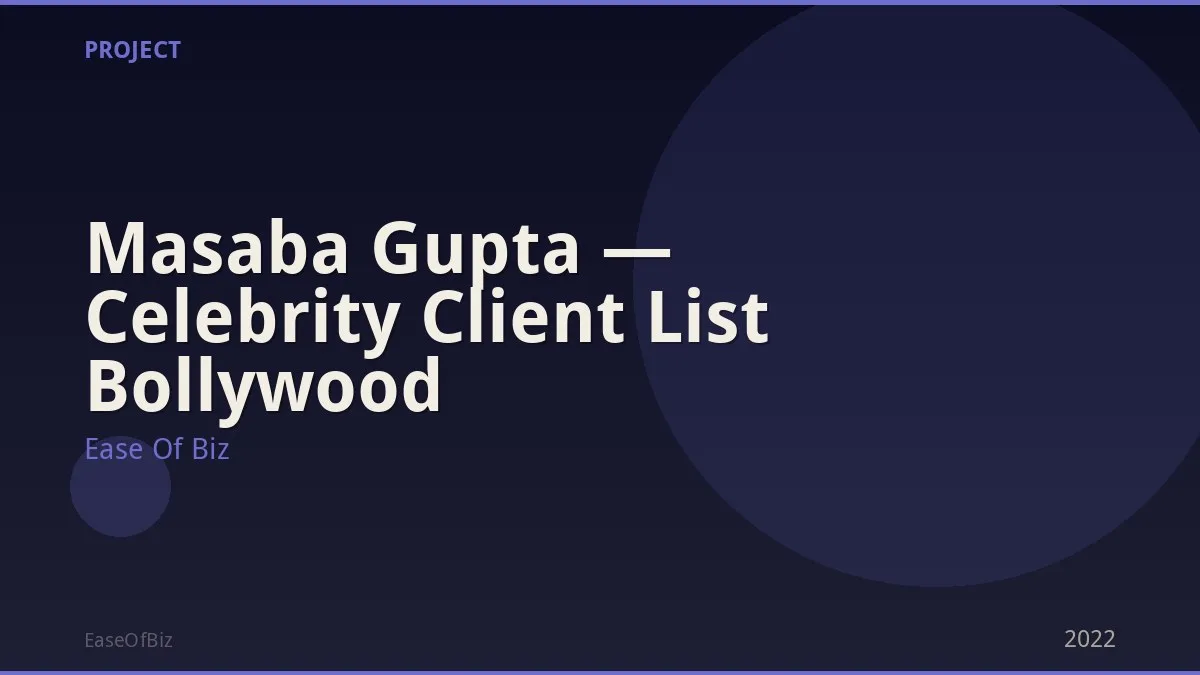 Masaba Gupta — Celebrity Client List Bollywood