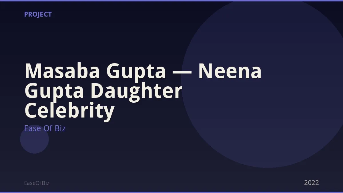 Masaba Gupta — Neena Gupta Daughter Celebrity