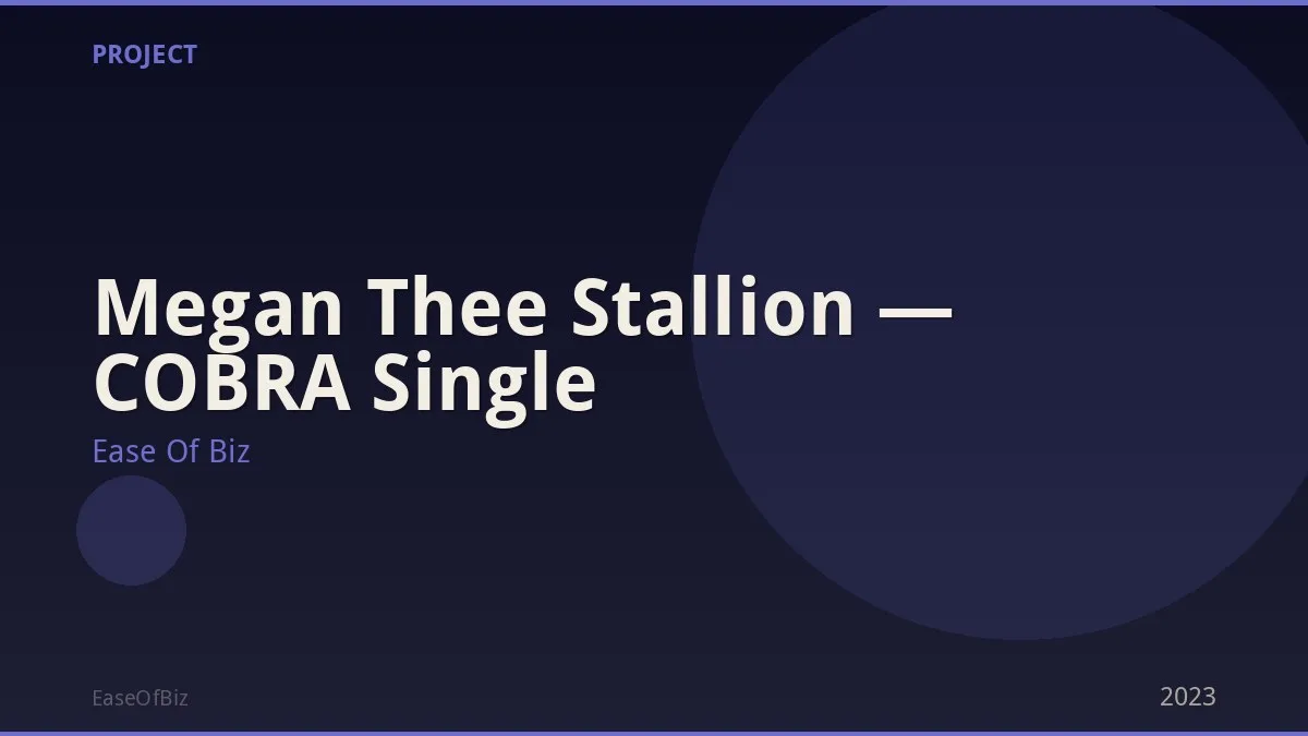 Megan Thee Stallion — COBRA Single