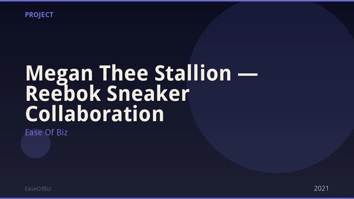 Megan Thee Stallion — Reebok Sneaker Collaboration