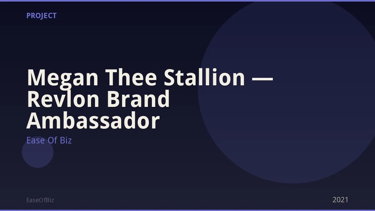 Megan Thee Stallion — Revlon Brand Ambassador