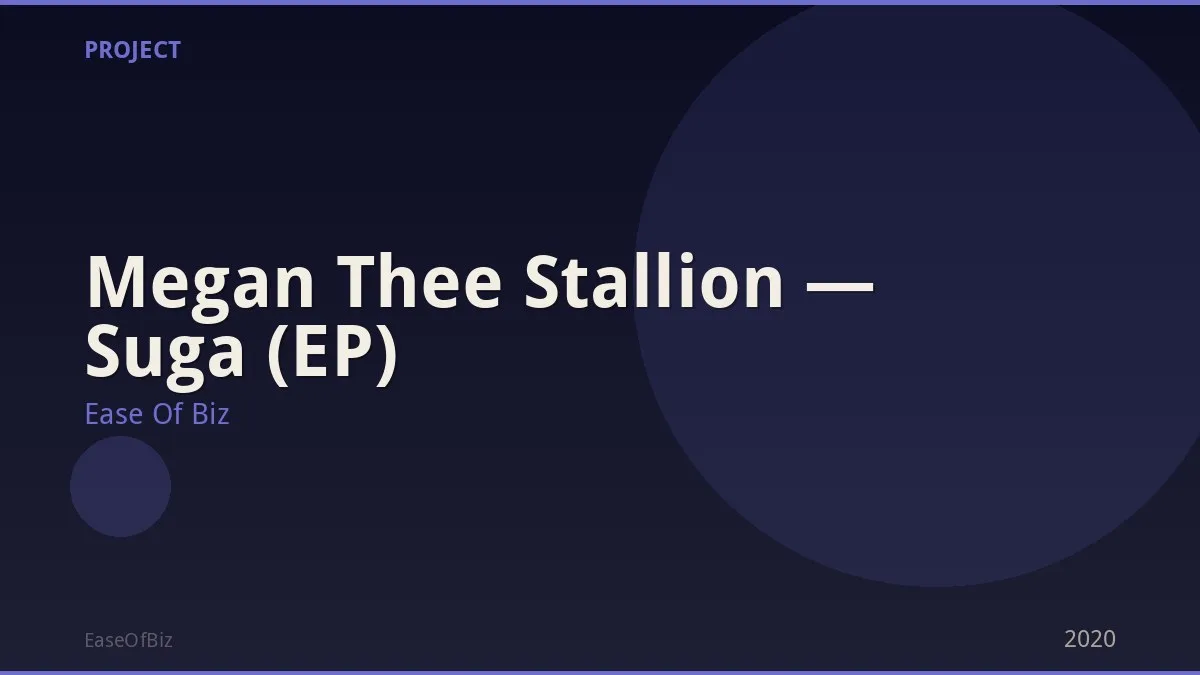 Megan Thee Stallion — Suga (EP)