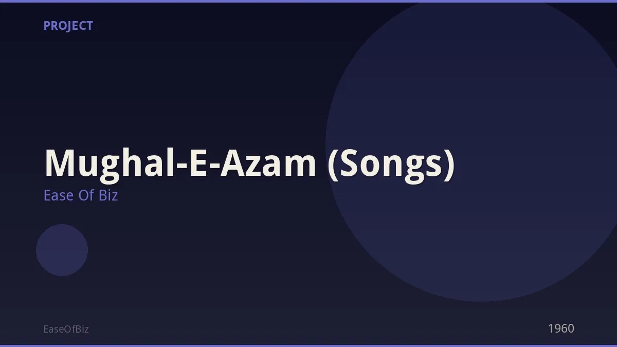 Mughal-E-Azam (Songs)