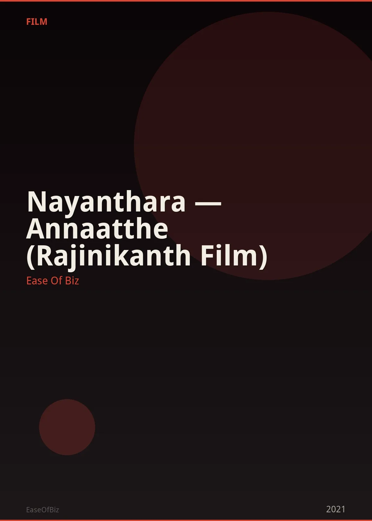 Nayanthara — Annaatthe (Rajinikanth Film)