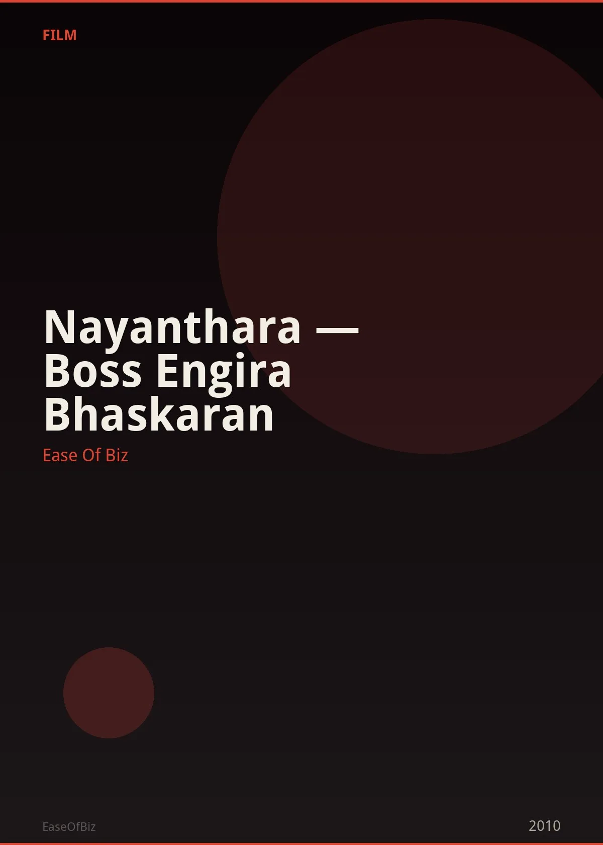 Nayanthara — Boss Engira Bhaskaran
