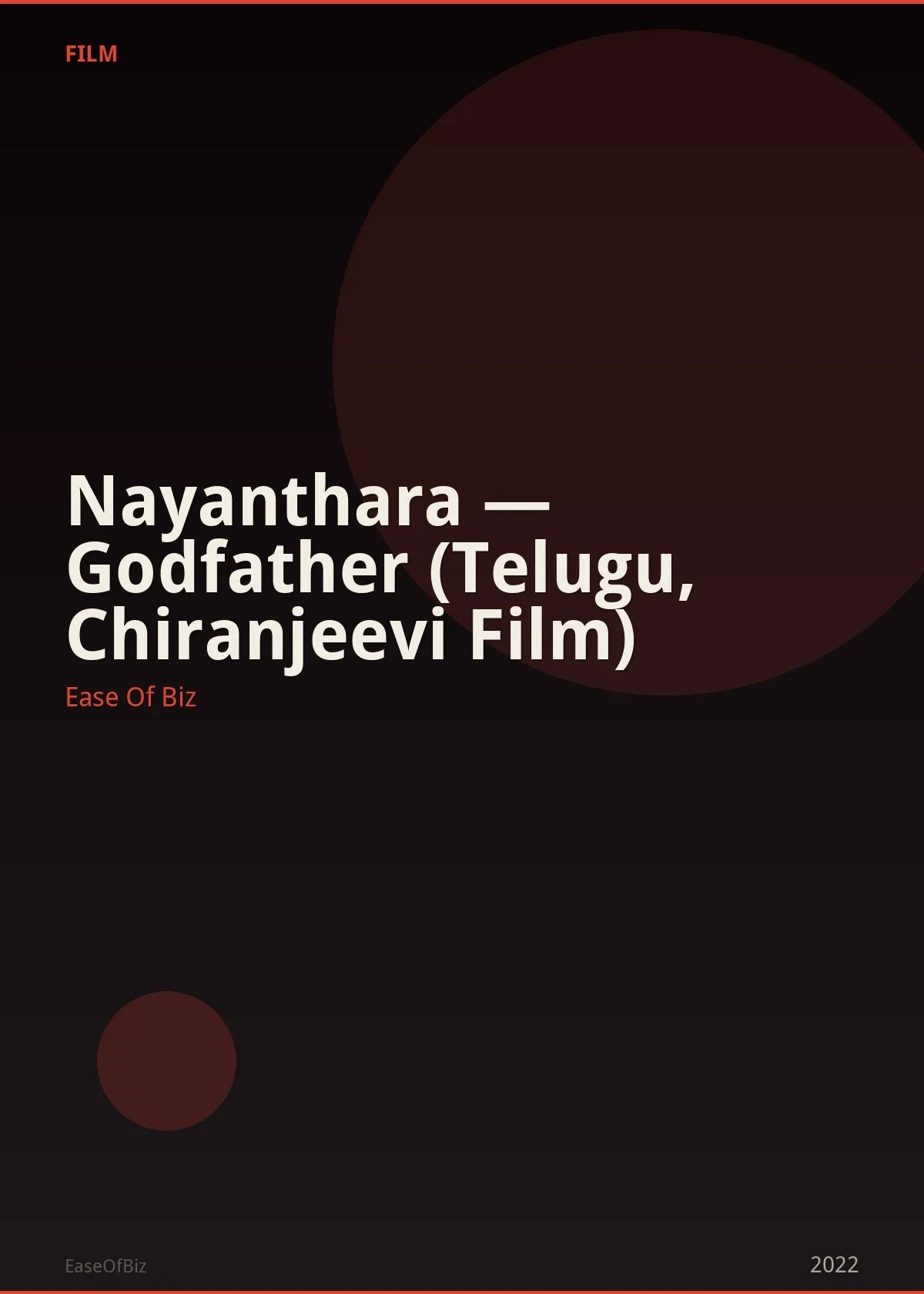 Nayanthara — Godfather (Telugu, Chiranjeevi Film)