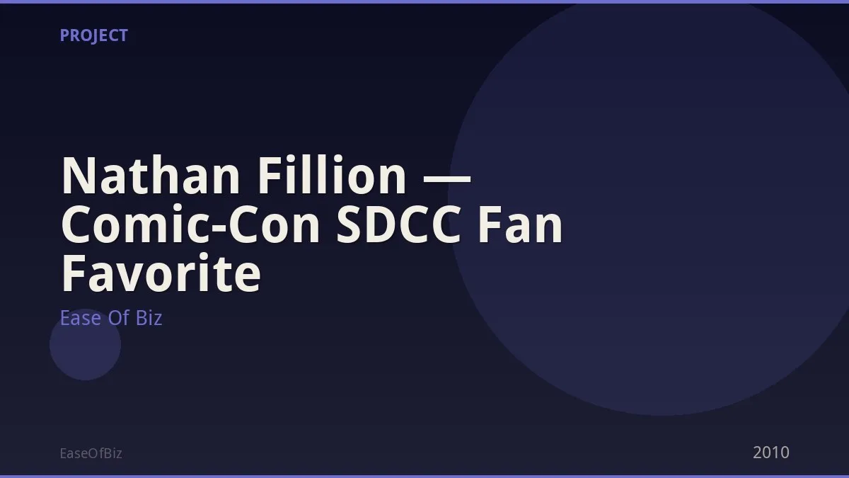 Nathan Fillion — Comic-Con SDCC Fan Favorite