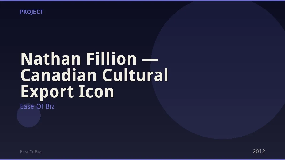 Nathan Fillion — Canadian Cultural Export Icon