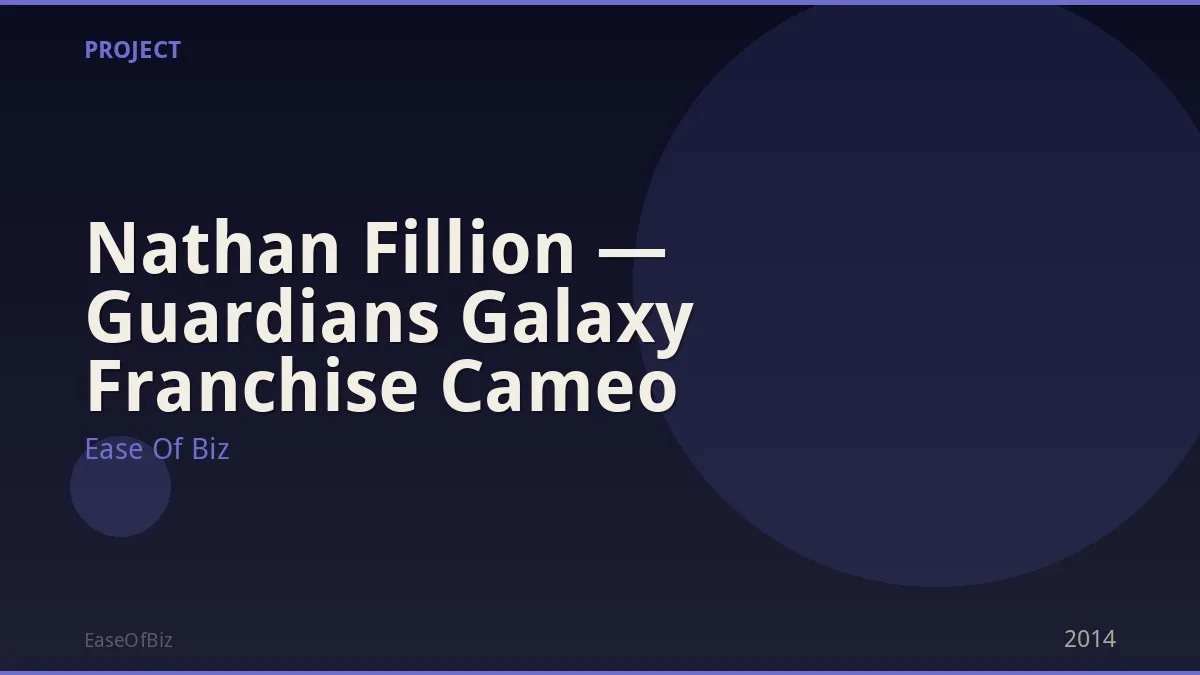 Nathan Fillion — Guardians Galaxy Franchise Cameo