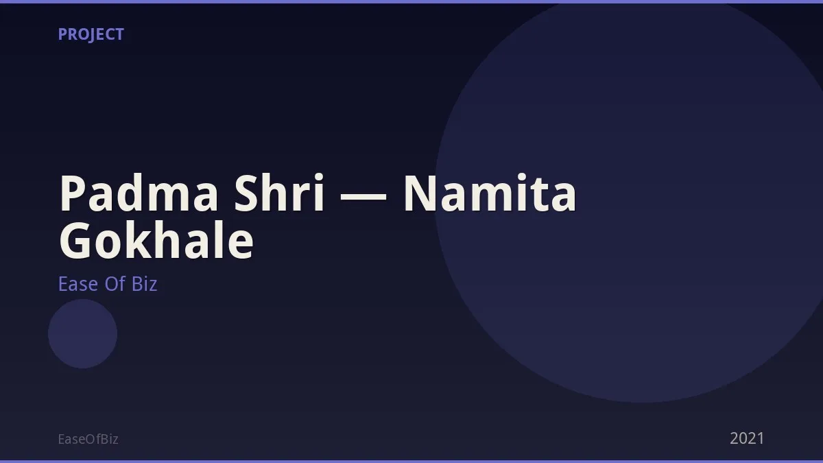 Padma Shri — Namita Gokhale
