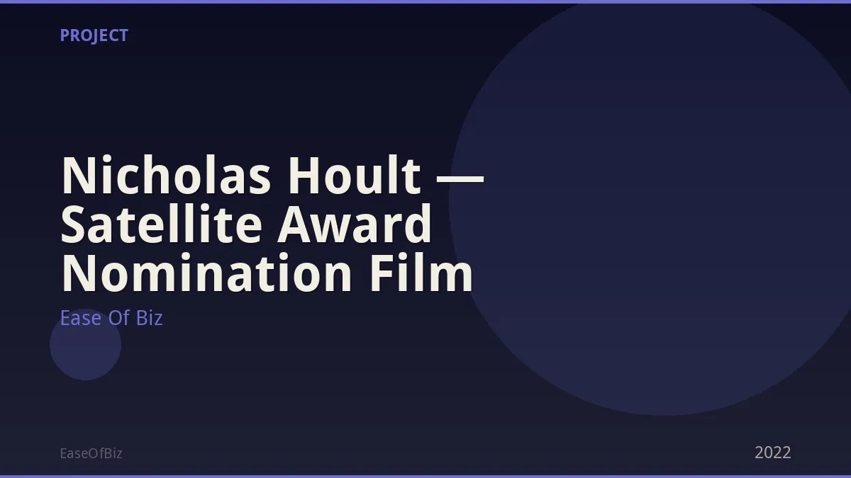 Nicholas Hoult — Satellite Award Nomination Film