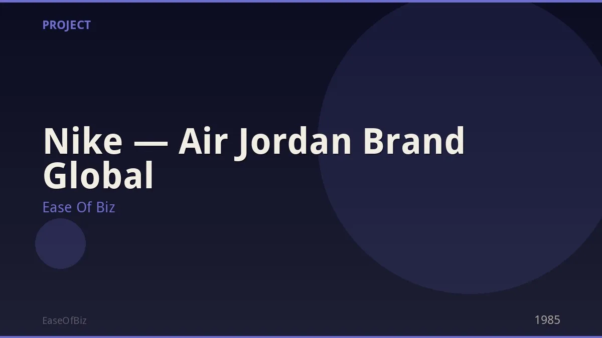Nike — Air Jordan Brand Global