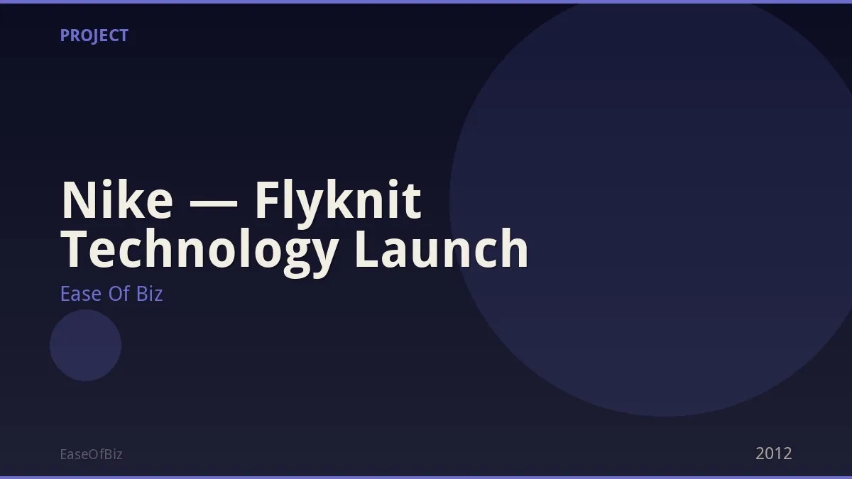 Nike — Flyknit Technology Launch
