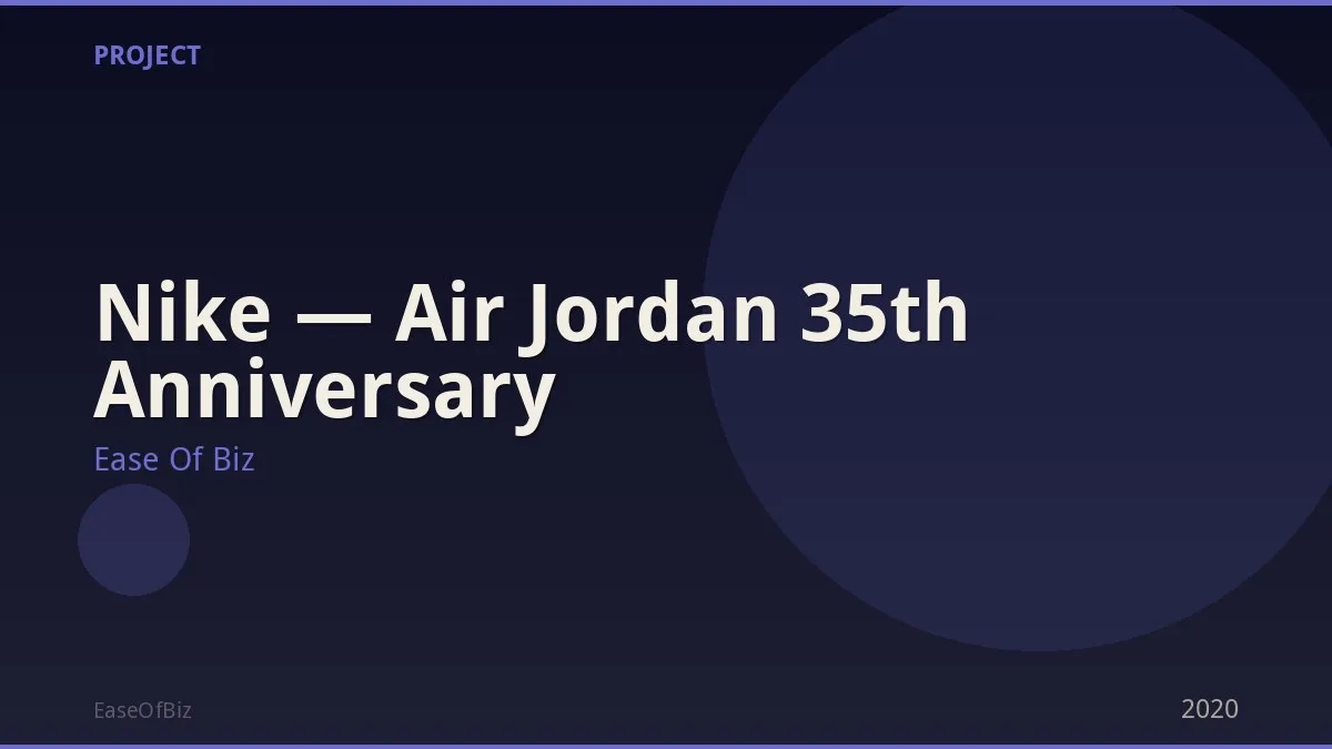 Nike — Air Jordan 35th Anniversary