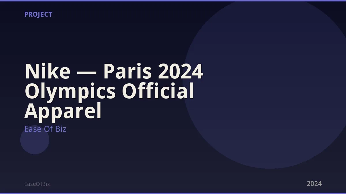 Nike — Paris 2024 Olympics Official Apparel