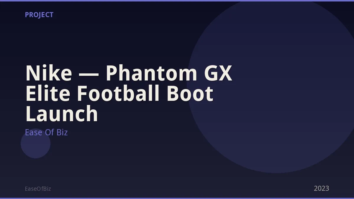 Nike — Phantom GX Elite Football Boot Launch
