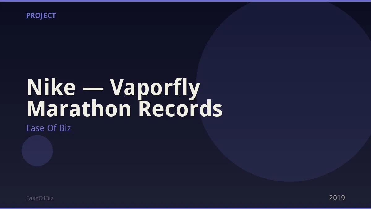 Nike — Vaporfly Marathon Records