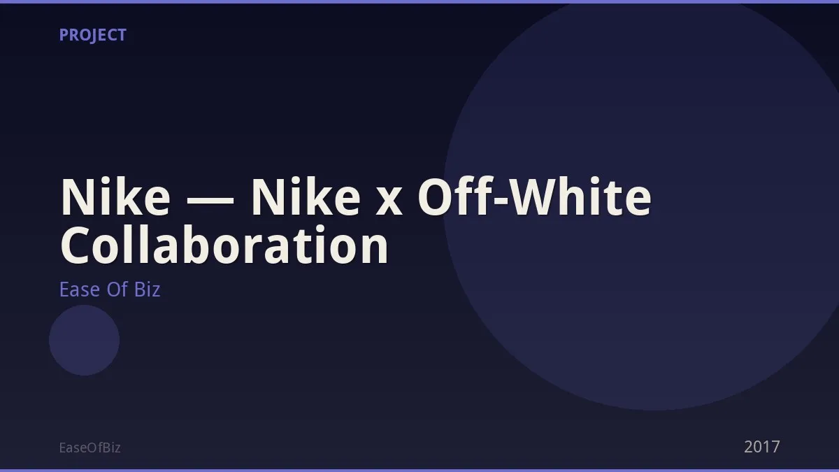 Nike — Nike x Off-White Collaboration