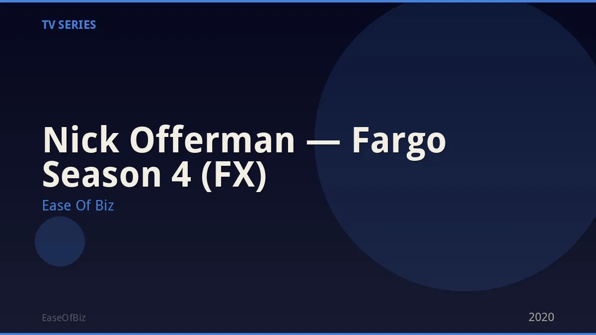 Nick Offerman — Fargo Season 4 (FX)