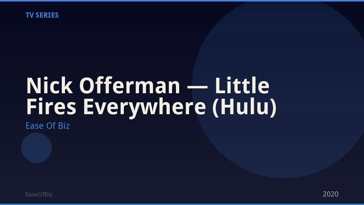 Nick Offerman — Little Fires Everywhere (Hulu)